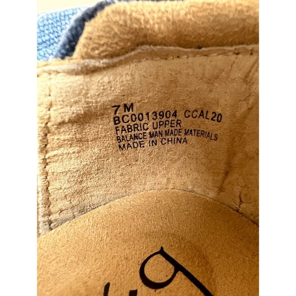 b.o.c Seaham Comfort Slip On Sneakers Womens 7 M Blue Canvas Casual Shoes NWB - Picture 11 of 12